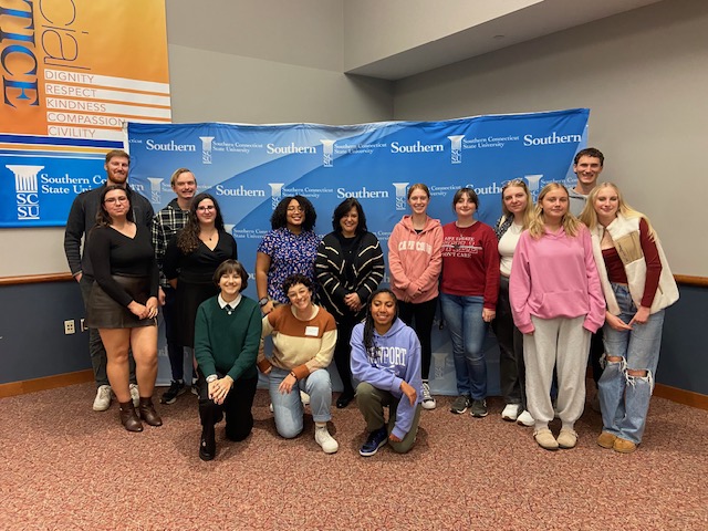 SHS Newspaper Club with Lolita Baldor at Southern Connecticut State University.