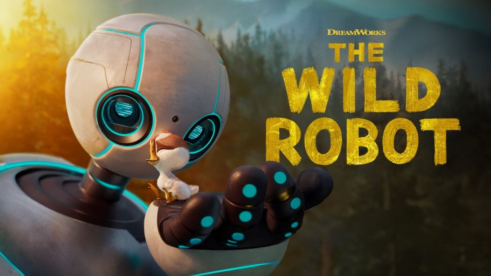 Wild Robot movie cover courtesy of Dreamworks Studios. 