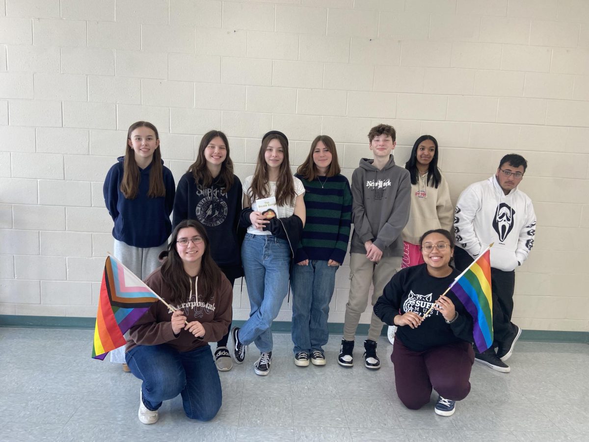 The Suffield High School Gender and Sexuality Alliance Yearbook Photo