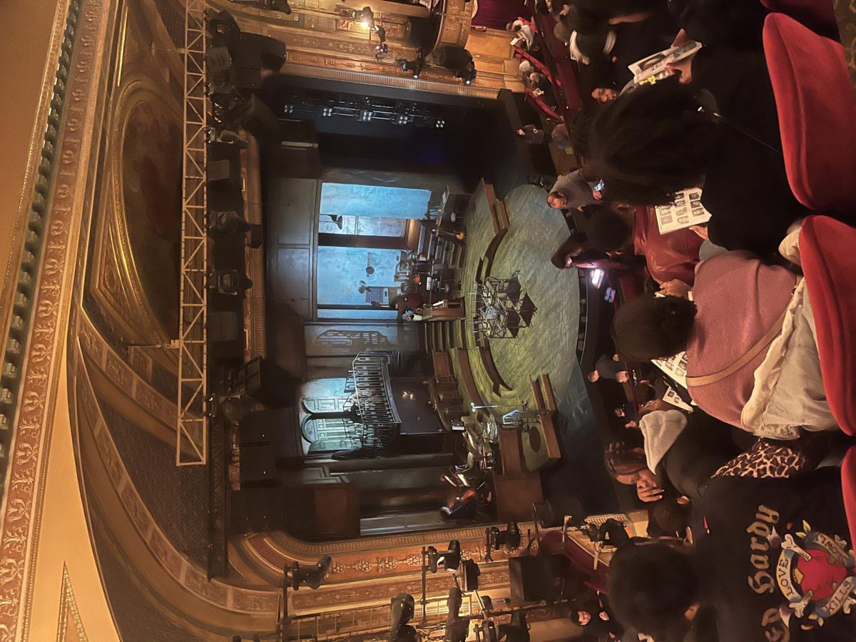 The stage of Hadestown before the baton drops, barren and ready for action.